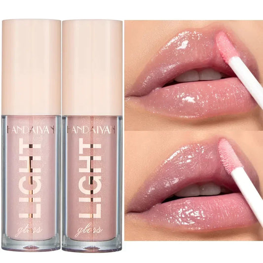 Gloss à Lèvres Perlé Miroir - Couleurs Étincelantes, Hydratation Longue Durée, Waterproof,Parfait pour toutes les occasions, ce cosmétique de haute qualité gardera vos lèvres belles et éclatantes toute la journée.